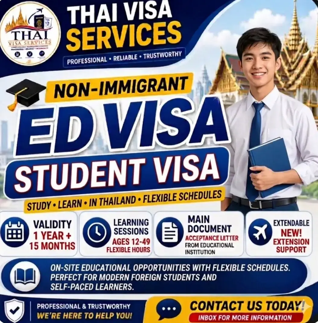 change tourist visa to ed visa thailand
