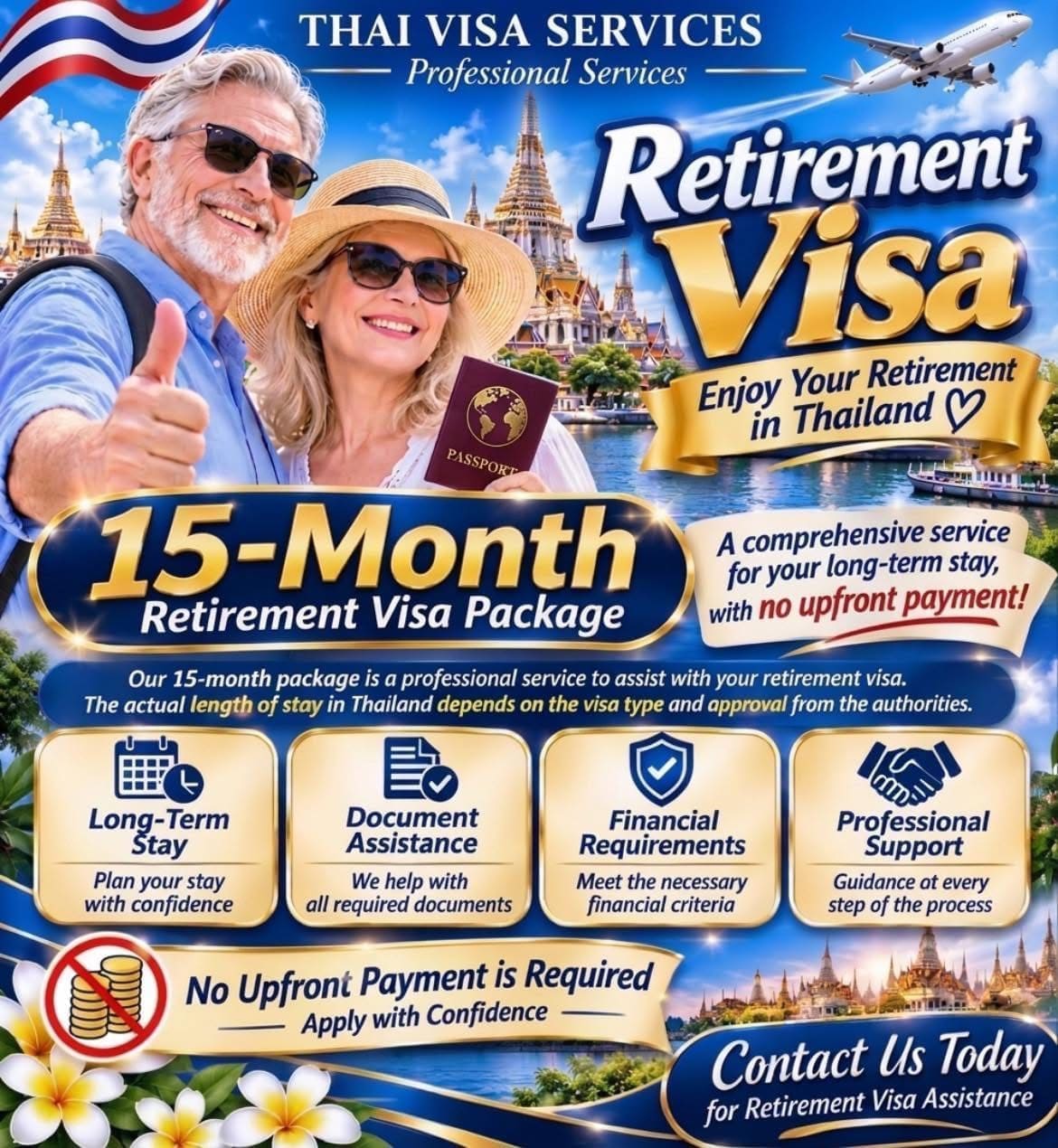 Premium Thai Retirement Visa Services by Thai Visa Services company