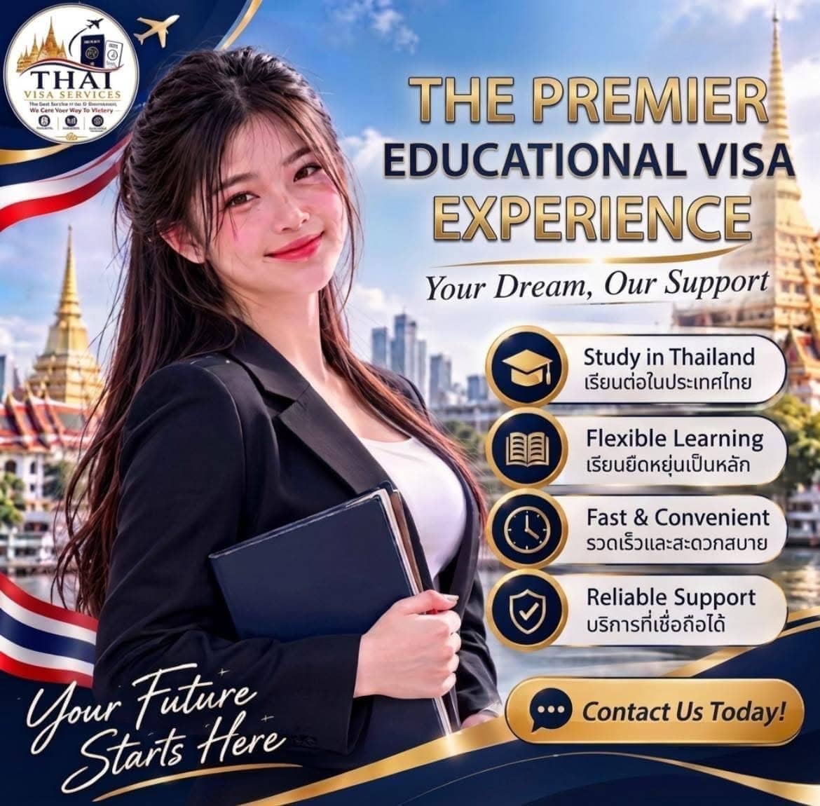 Premium Thailand Education Visa ED Visa Services by Thai Visa Services company